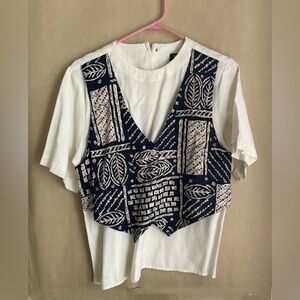 Vintage Top With Vest